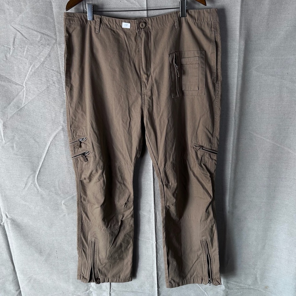 Union Army Mens US Army Airborne Cargo Pants Tan Khaki Tactical Cotton Size 38